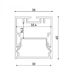 Світильник підвісний KLOODI KD-KLP3540 1800 54W 4K BK - мініатюра 2