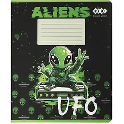 Упаковка зошитів ZiBi Kids Line UFO 24 аркуші в лінію 20 шт. (ZB25.1771L) - мініатюра 4