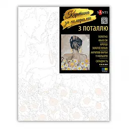 Картина за номерами Santi Дівчина в ромашках 40х50 см поталь (956851) - мініатюра 2