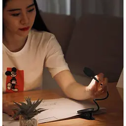 Настільна лампа Baseus LED Comfort Reading Mini Clip Dark Gray (DGRAD-0G) - мініатюра 5