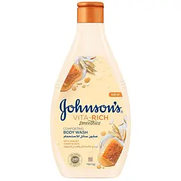 Гель для душу Johnson's Vita-Rich Доглядальний з йогуртом, вівсом і медом 400 мл (3574661385730)