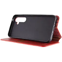 Шкіряний чохол-книжка GETMAN Cubic (PU) для Samsung Galaxy A26 5G Червоний - мініатюра 4