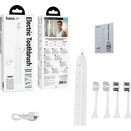 Електрична зубна щітка Hoco HP60 Wave Electric Toothbrush White - мініатюра 5