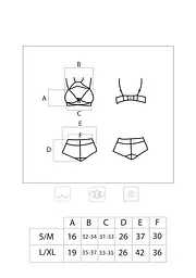 Комплект білизни Livco Corsetti Fashion Linera LC 90698, L/XL (чорний) - мініатюра 9