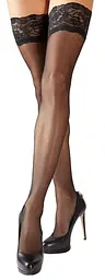 Панчохи Cottelli Legwear Hold-up Stockings, 4 (чорний) - мініатюра 2