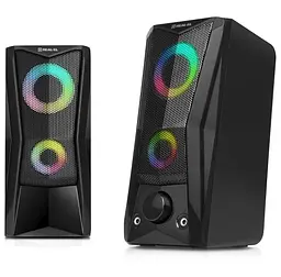 Колонки 2.0 S-107 Black, 2 x 3 Вт REAL-EL teh0021035 - мініатюра 3
