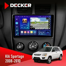 Штатна магнітола KIA Sportage 2008-2010 Decker D9-009 4x64, DSP, 4G, 2k Decker (НФ-00008264)