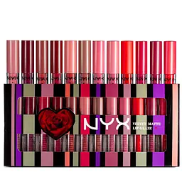Набір рідких помад для губ Nyx Velvet Matte 12 шт