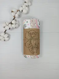 Пелюшка дитяча багаторазова непромокальна a.l.babybox Зайчики на галявині 50х80 см Різнокольоровий (NM 18154167) - мініатюра 3