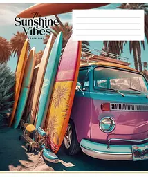 Зошит загальний Школярик Sunshine vibes у лінію 36 аркушів 20 шт. (036-3319L) - мініатюра 2
