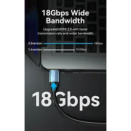 Кабель Vention HDMI to HDMI V2.0 5m Blue (ALHSJ) [170517] - мініатюра 2