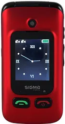 Мобільний телефон Sigma mobile Comfort 50 Shell Duo Type-C DS Бабушкофон чорно-червоний - мініатюра 2