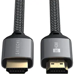 Кабель HDMI to 8K HDMI Satechi Ultra High Speed Cable Space Gray 2 м (ST-8KHC2MM) - мініатюра 3