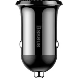 Автомобільний зарядний пристрій Baseus Grain Pro 4.8A 2USB Black - мініатюра 2