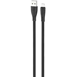 USB Cable Hoco X42 Soft Silicone Lightning Black 1m