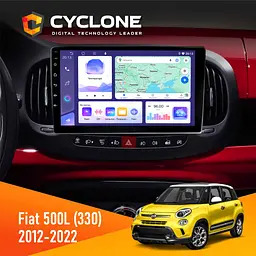 Штатна магнітола Fiat 500L (330) 2012-2022 Cyclone C10-011 4x64, DSP Cyclone (НФ-00008650)