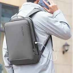 Рюкзак міський Mark Ryden 9008 15л з відсіком для ноутбука 15,6" і USB Gray (16267) - мініатюра 4