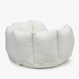 Лежак ортопедичний для собак "Shell Teddy" молочний М (60*80см) - мініатюра 4