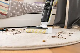Karcher Пилосос безпровідний FCV 4 Dry Extra, вологе прибирання, конт пилок -0.45л, вода -0.75л, автон. робота до 45хв, самоочищення, білий - мініатюра 5