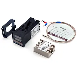 Контролер температури + твердотільне реле REX-C100FK07-V*AN+SSR-25DA+M6