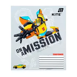 Зошит Kite Transformers, 12 аркушів, коса лінія (TF26-235), в асортименті - мініатюра 6