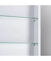 Дзеркальна галерея для ванної кімнати Мойдодир Руна 70 з LED підсвіткою, Білий - мініатюра 5
