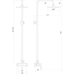 Душова система Globus Lux DS-007A - мініатюра 5