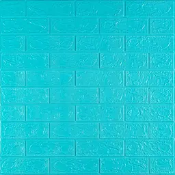 3D панель самоклеюча 700х770х3мм цегла Бірюза (002-3) SW-00000573