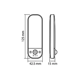 LED світильник акумуляторний з датчиком руху Videx VL-NL014W-S (27897-000) - мініатюра 12