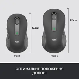 Мишка Logitech Signature M650 Wireless for Business Graphite (910-006274) - мініатюра 7