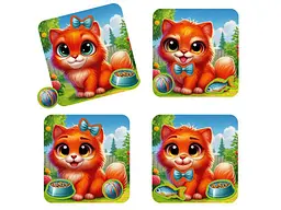 Гра розвиваюча VLADI TOYS "Емоції Кошеняти" магнітна VT3220-05 - мініатюра 3