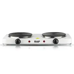 Електроплита настільна RAF R.8020A 2 конфорки дискова 2000W White (3_02422) - мініатюра 2
