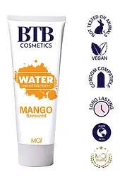 Змазка на водній основі BTB Flavored Mango (100 мл). Аромат та смак манго для солодких інтимних ігор