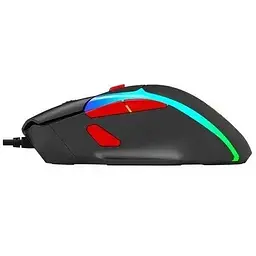 Комп'ютерна миша Marvo M360 ігрова оптична провідна 1200-12000 DPI 7 кнопок 1.5 м чорна - мініатюра 3