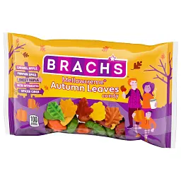 Жувальні цукерки Brach's Halloween Autumn Leaves Mellowcreme Candy 227 г - мініатюра 2