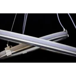 Linisoln 9803-2, біла підвісна LED-люстра з двох кілець 60×40 см, 75 Вт, 3000-6000 К - мініатюра 4