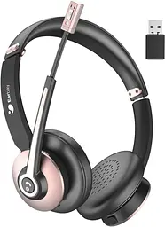 Навушники Earbay Bluetooth з мікрофоном, бездротові навушники з мікрофоном і шумозаглушенням, бездротові навушники з USB-ключем