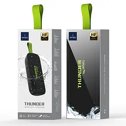 Bluetooth Колонка WIWU H2 Thunder Wireless Portable Speaker Black - мініатюра 5