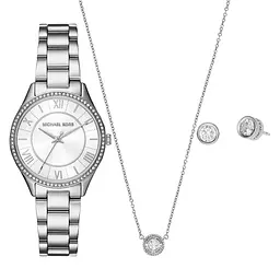 Жіночий подарунковий набір MICHAEL KORS MK4851SET 'Lauryn' (годинник + кольє + сережки) - мініатюра 2