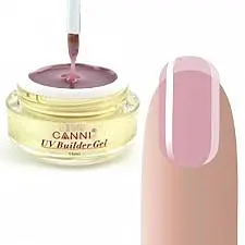 Конструюючий гель Canni 320 Pink Clear напівпрозорий 15 мл - мініатюра 2