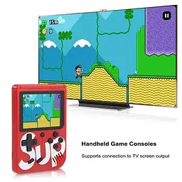 Портативна ігрова ретро приставка 400 ігор dendy денді SEGA 8bit SUP Game Box червона - мініатюра 7