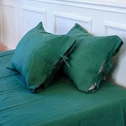 Наволочка MirSon Льон Natural Linen 45х45 Green Apple (2200005372050)