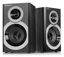Компьютерные колонки 2.0 REAL-EL RS245 20Вт Black - мініатюра 1