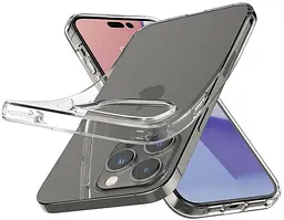 Оригінальний протиударний чохол для iPhone 14 Pro Spigen Liquid Crystal Clear прозорий силіконовийACS04663 - мініатюра 9