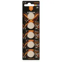 Батарейка Vinga CR2032 Lithium 5pcs Blister (VJLBCR20325)