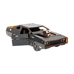 Дерев'яний 3D конструктор "Fast Furious" Puz-62519, 125 деталей, чорний - мініатюра 6