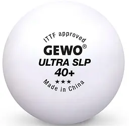 М'ячі для настільного тенісу Gewo Ultra SLP 40+ ITTF 6 шт (81351200)