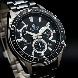 Годинники чоловічі кварцові наручні Оригінал Casio Edifice EFR-552D-1AVUEF на сталевому браслеті (модуль 5490) - мініатюра 3
