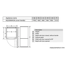 Холодильник BOSCH KGN 33 NL 206 - мініатюра 7
