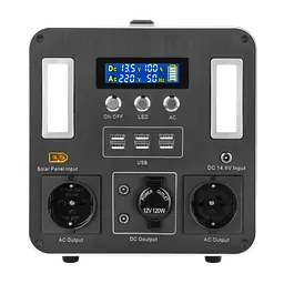 Багатофункціональна портативна зарядна станція LP CHARGER MPPT 1000 Max (1000W, 960Wh) - мініатюра 3